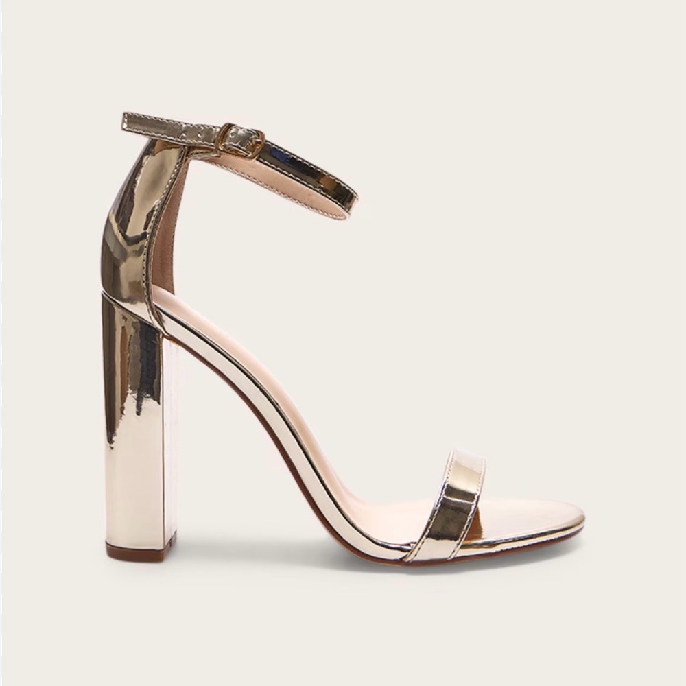 PLT Gold High Heels